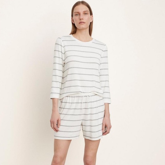 NEW Vince woven viscose striped lounge shorts - Picture 2 of 8
